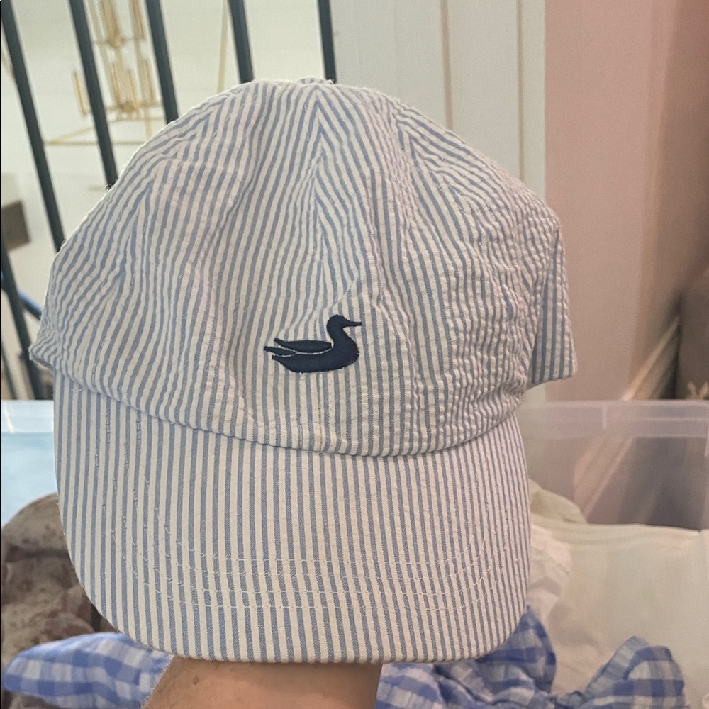 Southern Marsh Light Blue and White Striped Hat